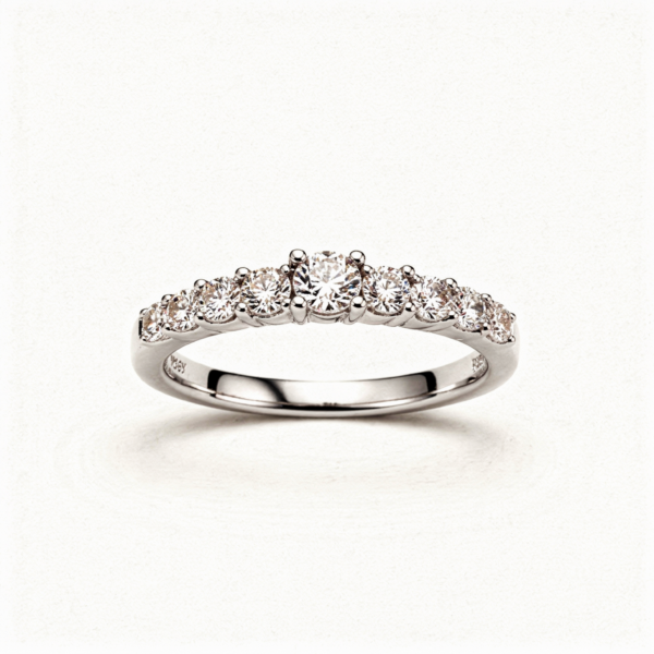 Bague argent 925 ajustable 1carat