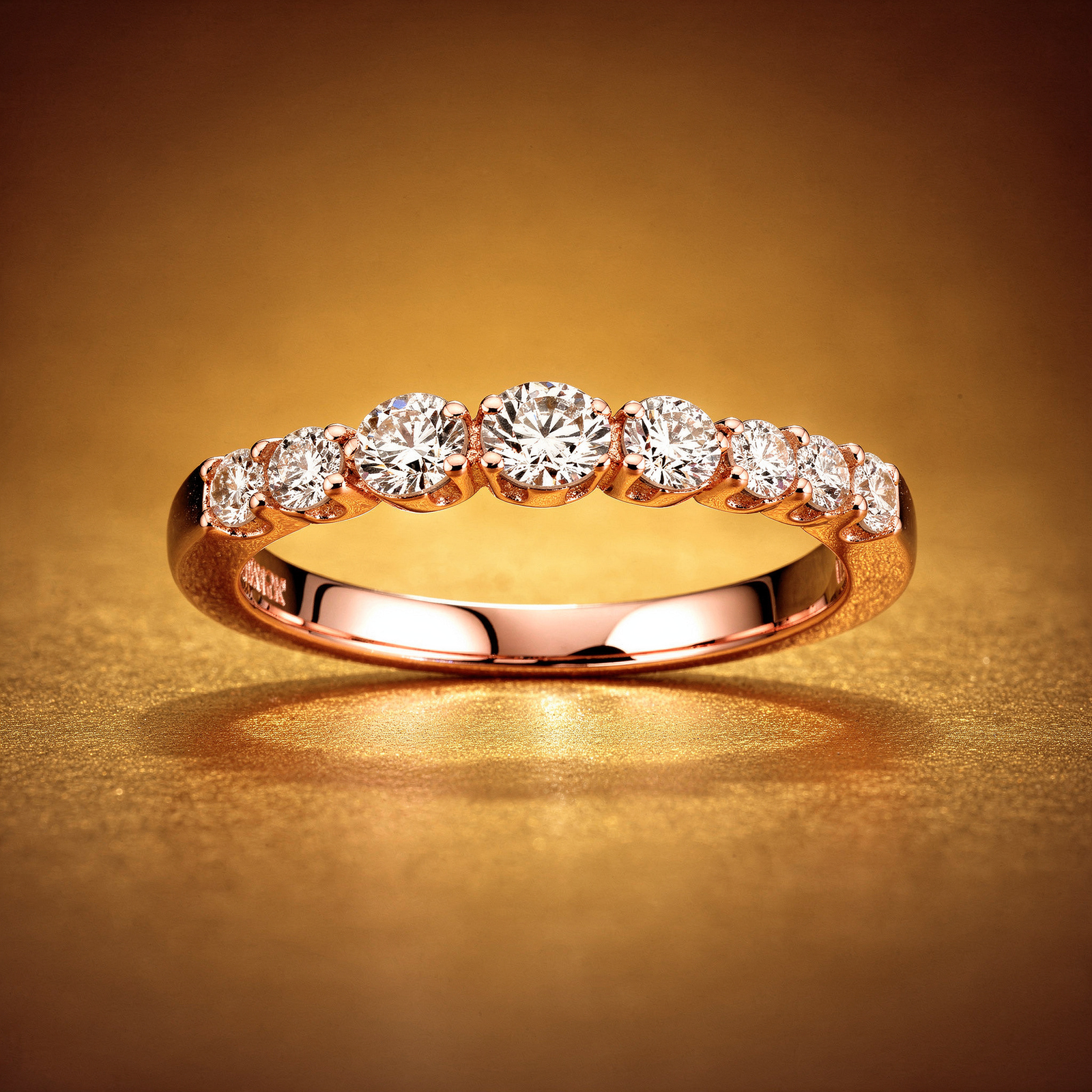 Bague argent 925 large luxe diamant émeraude/rose